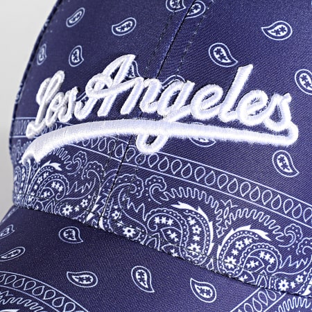 Casquette Baseball Los Angeles Verte à Imprimé Bandana Blanc - Taille Unique - Vintage - Neuf Avec étiquettes