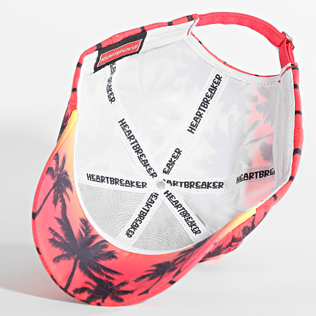 Casquette Miami Bleu Et Rose - Motif Palmiers Et Sunset - Taille Unique Hip Hop Honour