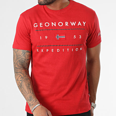 Geographical Norway - Tee Shirt Rouge