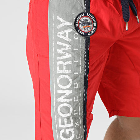 Geographical Norway - Pantaloncini da bagno rossi