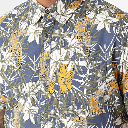 Produkt - Camisa de manga corta Ocean Blue Navy Floral