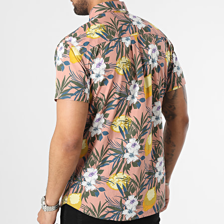 Produkt - Camicia a maniche corte rosa oceano con fiori