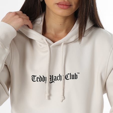 Teddy Yacht Club - Sweat Capuche Femme Art Series 2 Beige Vintage