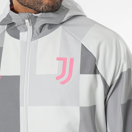 Adidas Sportswear - Juventus FC HS9800 Giacca con cappuccio e zip grigia