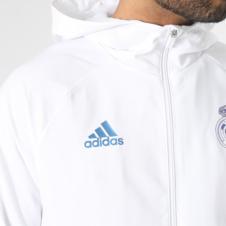 Adidas Sportswear - Veste Zippée Capuche Real Madrid FC HT6459 Blanc