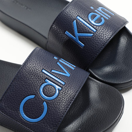 Calvin Klein - Claquettes Adjustable Pool Slide Mono 0957 Ck Navy
