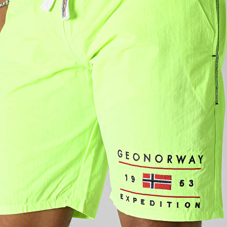 Geographical Norway - Shorts de baño amarillo fluo