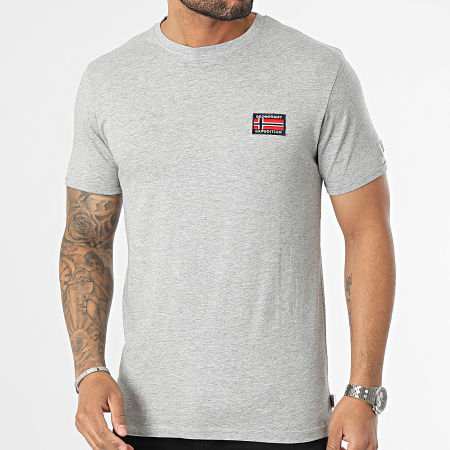 Geographical Norway - Camiseta gris jaspeada