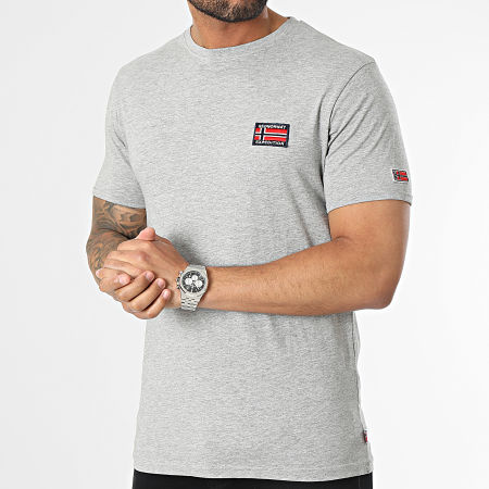 Geographical Norway - Camiseta gris jaspeada