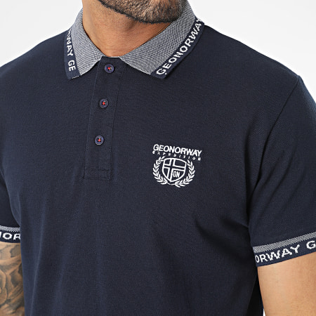 Geographical Norway - Polo Manches Courtes Bleu Marine
