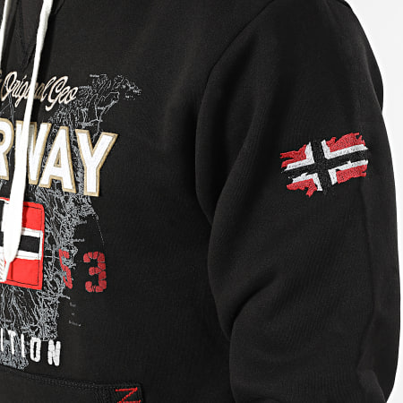 Geographical Norway - Sudadera Guitre Negra