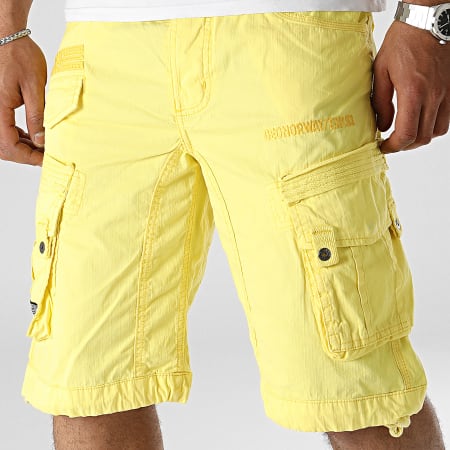 Geographical Norway - Pantalones cortos Cargo amarillos