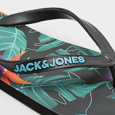 Jack And Jones - Tongs Palm Print Vert Floral