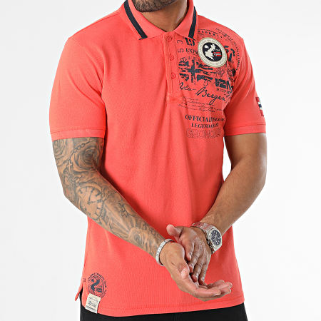 Geographical Norway - Polo Manches Courtes Orange