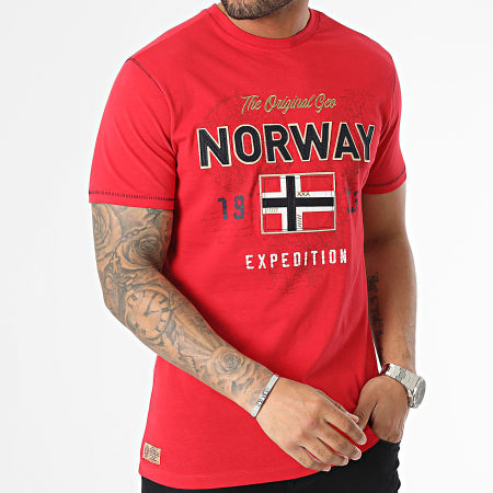 Geographical Norway - Tee Shirt Juitre Rouge