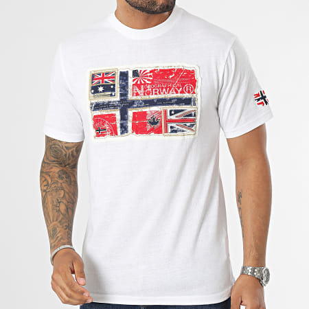 Geographical Norway Camiseta blanca Ryses