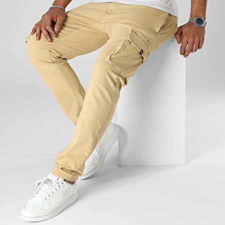Indicode Jeans - Pantaloni cargo beige