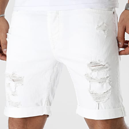 Pantaloncini di jeans bianchi hot sale
