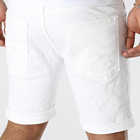 Jack And Jones Rick Seal Pantaloncini di jeans bianchi Ryses