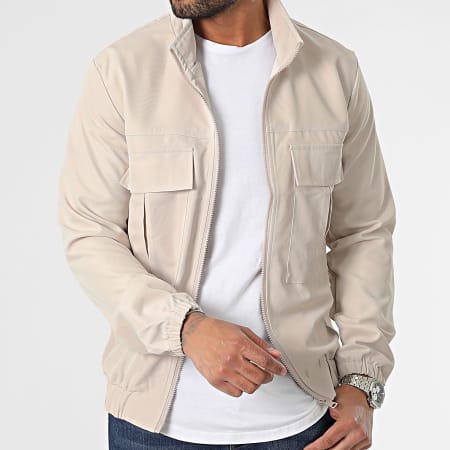 John H - Beige jasje met rits