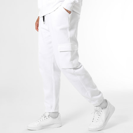 LBO - Set di pantaloni da jogging e felpa con cappuccio 1070546 Bianco
