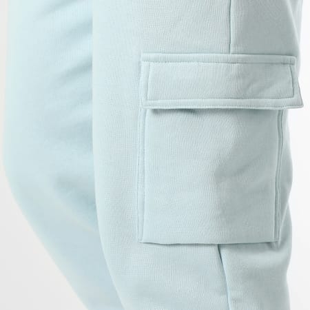 LBO - Conjunto de sudadera con capucha y pantalón cargo 1070546 Azul claro