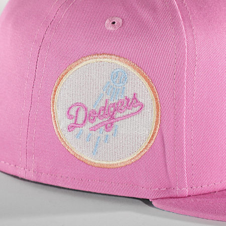 New Era - Casquette Snapback 9Fifty Pastel Patch Los Angeles Dodgers Rose