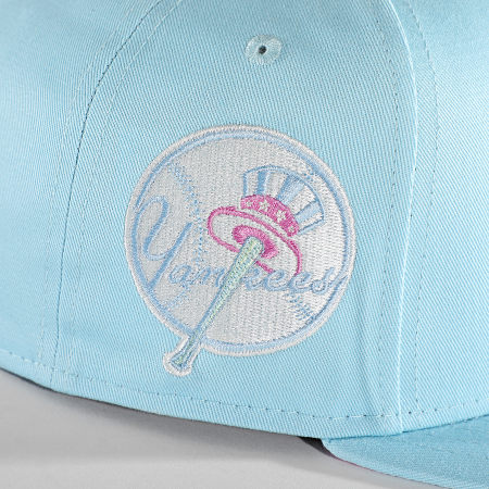 New Era - Casquette Snapback 9Fifty Pastel Patch New York Yankees Bleu Ciel