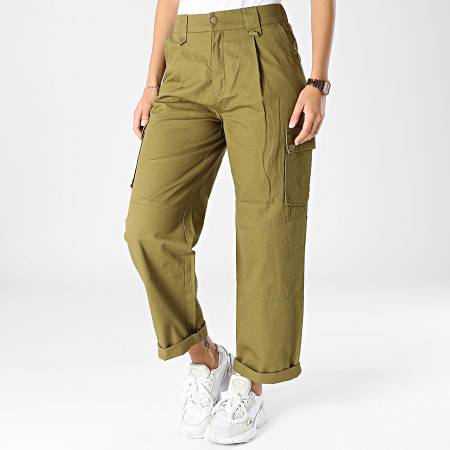 Only - Pantalones cargo rectos para mujer New Saige Beige - Ryses