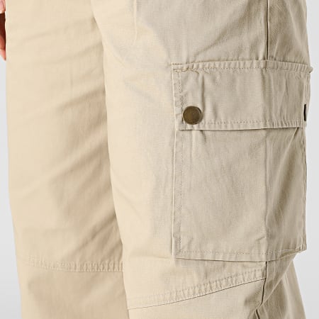 Only - Pantalones cargo rectos para mujer New Saige Beige - Ryses