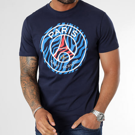 PSG - Tee Shirt Big Logo Bleu Marine