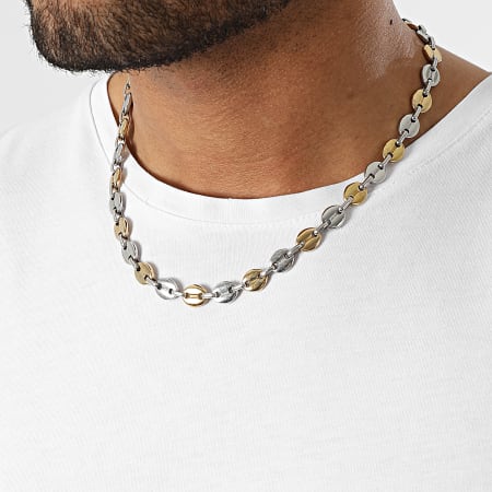 California Jewels - Collar de plata dorada