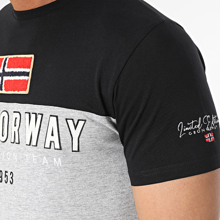 Geographical Norway - Camiseta Gris Negra