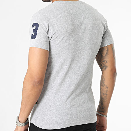 Geographical Norway Maglietta Uomo In Puro Cotone - T-Shirt Con Logo Classico E Scollo A V - Comoda E Casual
