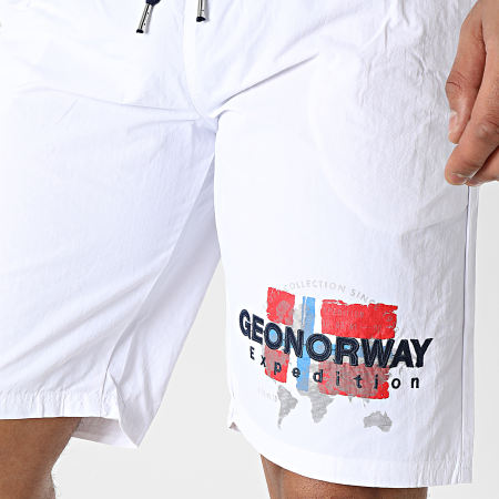 Geographical Norway - Shorts de baño blancos