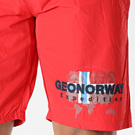 Geographical Norway - Shorts de baño rojos