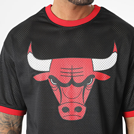 New Era - Maglietta NBA Logo della squadra in maglia Chicago Bulls 60357112 Nero