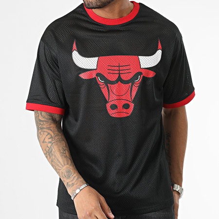 New Era - Maglietta NBA Logo della squadra in maglia Chicago Bulls 60357112 Nero