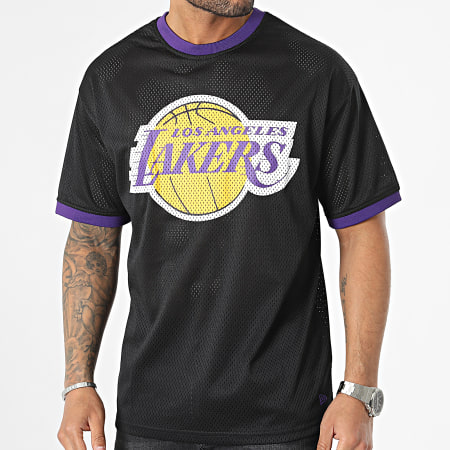New Era - Tee Shirt NBA Team Logo Mesh Los Angeles Lakers 60357111 Noir