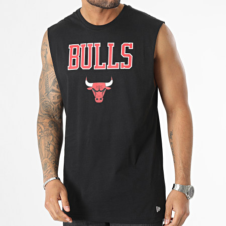 New Era - Camiseta sin mangas Chicago Bulls Team Logo NBA 60357039 Negro