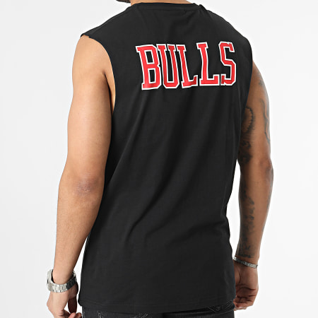 New Era - Logo della squadra Chicago Bulls NBA Maglietta senza maniche 60357039 Nero