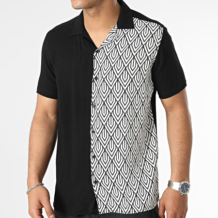 Haut Femme Manches Courtes Noir Et Blanc - Marque Cache Cache, Taille T2
