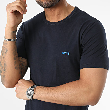 BOSS - Lot De 3 Tee Shirts 50475286 Blanc Noir Bleu Marine