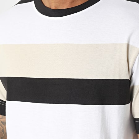 Solid - Camiseta Francesco 21107744 Negro Blanco Beige
