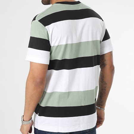 Solid - Camiseta Francesco 21107744 Negro Blanco Verde Caqui