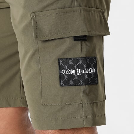 Teddy Yacht Club - Pantaloncini Cargo Black Patch 0032 Verde Khaki