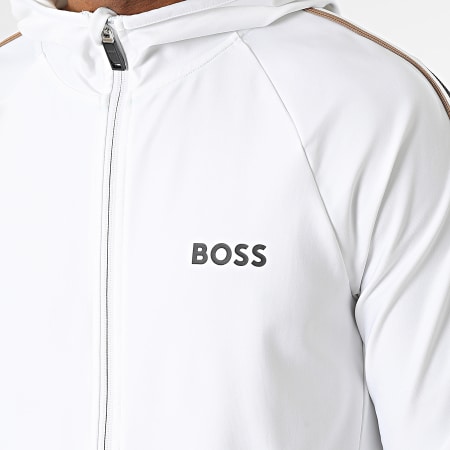 Veste à Capuche Hugo Boss Grise Zip L - Léger Et Polyvalent - Occasion Bon état