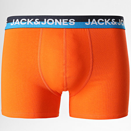 Jack And Jones - Confezione da 7 boxer Palm Bay Blu Arancione Rosa