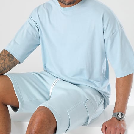 LBO - Conjunto de camiseta y pantalón corto 1070546 Azul claro