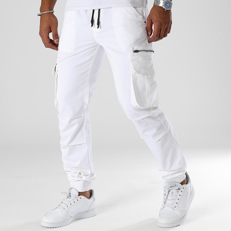 LBO - 0387 Pantaloni cargo bianchi